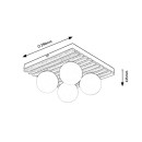 Rabalux 71462 Deckenleuchte Glowbells G9 | braun