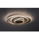Rabalux 71465 LED Deckenleuchte Brantiel | 57W integrierte LED-Quelle | 3300lm | 3000-6000K | Fernbedienung | Dimmer | beige