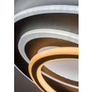 Rabalux 71466 LED Deckenleuchte Brantiel | 60W integrierte LED-Quelle | 3000lm | 3000-6000K | Fernbedienung | Dimmer | schwarz