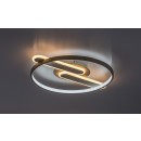 Rabalux 71468 LED Deckenleuchte Brantiel | 55W integrierte LED-Quelle | 4000lm | 3000-6000K | Fernbedienung | Dimmer | beige