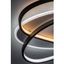 Rabalux 71470 LED Deckenleuchte Brantiel | 57W integrierte LED-Quelle | 3200lm | 3000-6000K | Fernbedienung | Dimmer | schwarz
