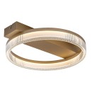 Rabalux 71471 LED Deckenleuchte Rivona | 18W integrierte LED-Quelle | 1400lm | 3000-6500K | Fernbedienung | Dimmer | gold