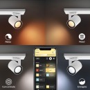 Philips Hue 8720169318076 LED Spot-Deckenleuchte Argenta  | 2x4,2W GU10 | 2000-6500+RGBK