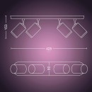 Philips Hue 8720169319394 LED Spot-Deckenleuchte Fugato  | 4x4,2W GU10 | 2000-6500+RGBK