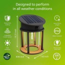 Philips 8720169361904 LED solar Außenwandleuchte Geri  | 3,2W integrierte LED-Quelle | 500lm | 2700K