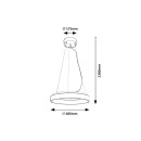 Rabalux 98072002 LED Pendelleuchte Ceilo  | 38W integrierte LED-Quelle | 3150lm | 3000-6500K