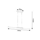 Rabalux 98072084 LED Pendelleuchte Tamur | 26W integrierte LED-Quelle | 2250lm | 4000K