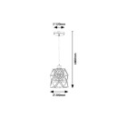 Rabalux 98072111 Pendelleuchte Emrys E27