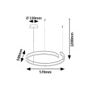 Rabalux 98072114 LED Pendelleuchte Silnora  | 35W integrierte LED-Quelle | 2200lm | 3000+4000+6500K