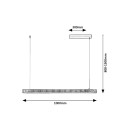 Rabalux 98072214 LED Pendelleuchte Cital  | 36W integrierte LED-Quelle | 1900lm | 3000K