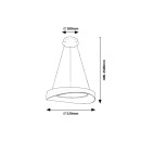 Rabalux 98072236 LED Pendelleuchte Iliana  | 56W integrierte LED-Quelle | 3380lm | 3000K