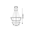 Rabalux 98072243 LED Pendelleuchte Sidona  | 48W integrierte LED-Quelle | 2450lm | 3000K