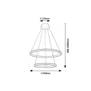 Rabalux 98072259 LED Pendelleuchte Grete  | 60W integrierte LED-Quelle | 3450lm | 3000K