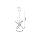 Rabalux 98072267 LED Pendelleuchte Matilde  | 48W integrierte LED-Quelle | 1500lm | 4000K