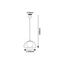 Rabalux 98072273 Pendelleuchte Elowen G9