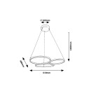 Rabalux 98072297 LED Pendelleuchte Formand  | 38W integrierte LED-Quelle | 1100lm | 3000K