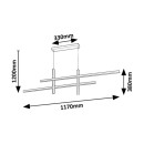 Rabalux 98072366 LED Pendelleuchte Severine | 40W integrierte LED-Quelle | 2000lm | 3000K