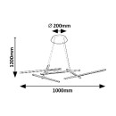 Rabalux 98072369 LED Pendelleuchte Severine  | 40W integrierte LED-Quelle | 2400lm | 3000-6500K