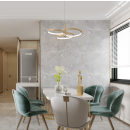 Rabalux 72400 LED Pendelleuchte Isidora | 50W integrierte LED-Quelle | 4000lm | 3000-6500K | Fernbedienung | Dimmer | Seilleuchte | beige