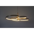 Rabalux 72401 LED Pendelleuchte Isidora | 70W integrierte LED-Quelle | 5600lm | 3000-6500K | Fernbedienung | Dimmer | Seilleuchte | beige