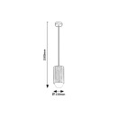Rabalux 72420 Pendelleuchte Noxelle G9 | braun