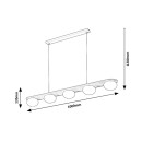 Rabalux 72462 Pendelleuchte Glowbells G9 | beige
