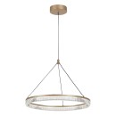 Rabalux 72471 LED Pendelleuchte Rivona | 24W integrierte LED-Quelle | 1700lm | 3000-6500K | Fernbedienung | Dimmer | Seilleuchte | gold
