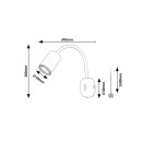 Rabalux 73110 Spot-Wandleuchte Nolie GU10 | weiß
