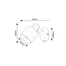 Rabalux 73141 Spot-Wandleuchte Tisandra E14 | beige
