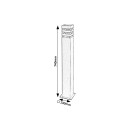 Rabalux 7380 Gartenpfosten Ankara 1x12W | E27 | IP44 - Anthrazit