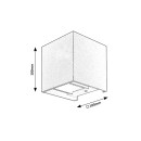 Rabalux 7396 Außenwandleuchte Solin 1x42W | G9 | IP54 - schwarz