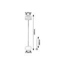 Rabalux 98074038 LED Stehlampe Xelira  | 20W integrierte LED-Quelle | 1050lm | 3000+4000+6000K