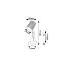 Rabalux 74087 Tischlampe Solvet E14 | mit Schalter | grün