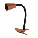 Rabalux 74090 Tischlampe Aldo GU10 | mit Schalter | mit Clip | orange