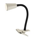 Rabalux 74091 Tischlampe Aldo GU10 | mit Schalter | mit Clip | weiß