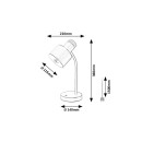 Rabalux 74097 Tischlampe Pastro E27 | mit Schalter | weiß