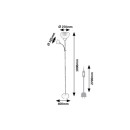 Rabalux 74103 Stehlampe ActionPro E14 | mit Schalter | beige