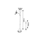 Rabalux 74109 Stehlampe ActionPro E14 | mit Schalter | schwarz