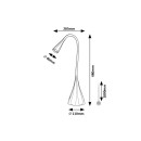 Rabalux 98074204 LED Tischlampe Jeff2  | 4W integrierte LED-Quelle | 250lm | 3000K