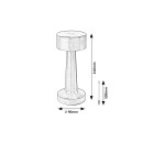Rabalux 98074208 LED Tischlampe Senan  | 2,7W integrierte LED-Quelle | 40lm | 3000+4500+6500K