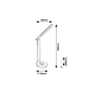 Rabalux 98074226 LED Tischlampe Jacey  | 6W integrierte LED-Quelle | 480lm | 3000+4000+5000K