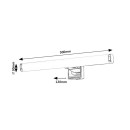 Rabalux 98075037 LED Badezimmer-Wandleuchte Nour  | 5W integrierte LED-Quelle | 530lm | 4000K