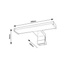 Rabalux 98075039 LED Badezimmer-Wandleuchte Levon  | 4W integrierte LED-Quelle | 450lm | 4000K