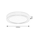 Rabalux 75075 LED Außen-Deckenleuchte ShaunPlus | 24W integrierte LED-Quelle | 2600lm | 4000K | schwarz