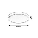 Rabalux 75081 LED Außen-Deckenleuchte Maurec | 18W integrierte LED-Quelle | 1575lm | 3000/4000/6000K | anthrazit