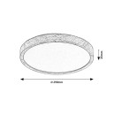 Rabalux 75082 LED Außen-Deckenleuchte Maurec | 18W integrierte LED-Quelle | 1550lm | 3000/4000/6000K | braun
