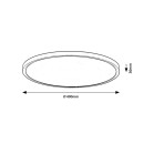 Rabalux 75084 LED Außen-Deckenleuchte Lautrec | 24W integrierte LED-Quelle | 2030lm | 3000/4000/6000K | anthrazit