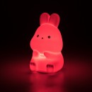 Rabalux 76043 LED Tischlampe Lightimals | 0,1W integrierte LED-Quelle | mit Schalter | rgb - farbig | weiß