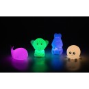 Rabalux 76043 LED Tischlampe Lightimals | 0,1W integrierte LED-Quelle | mit Schalter | rgb - farbig | weiß