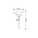 Rabalux 77043 LED solar Außenwandleuchte Tavira | 0,1W integrierte LED-Quelle | 3lm | 3000K | schwarz